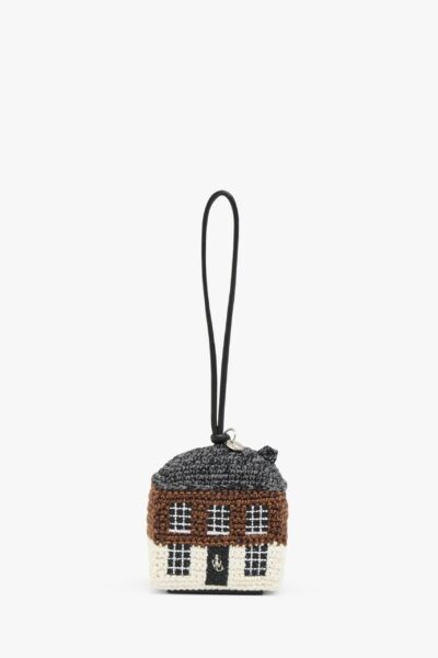 Crochet House Key Chain