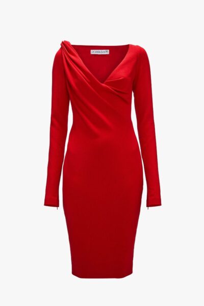 Eve Midi Dress Red