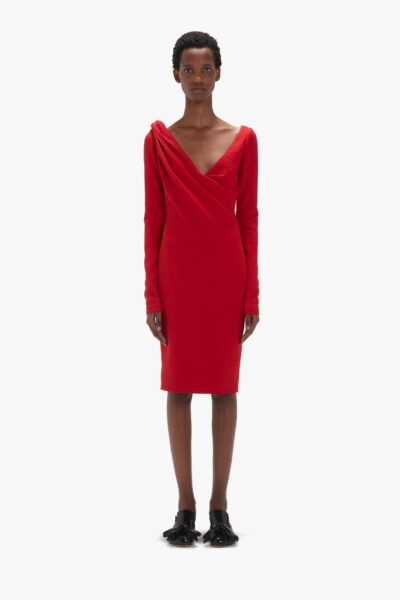 Eve Midi Dress Red