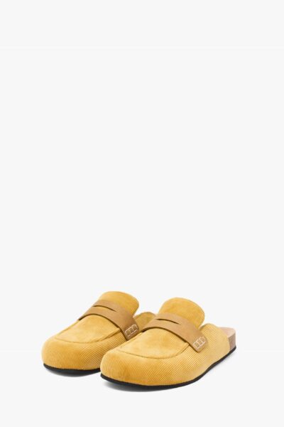 Caramel Loafer Sandy Mules