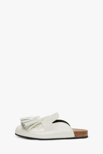 Coe Loafer White Mules