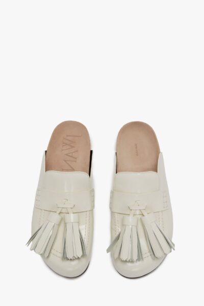 Coe Loafer White Mules